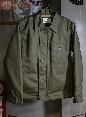 2024秋冬NON STOCK后期型USN A-2甲板工作夹克 内里抓绒厚外套男