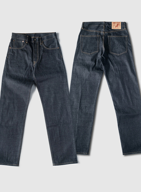 NON STOCK LOT602 1969型原色赤耳牛仔裤 13.5oz直筒小脚中腰长裤