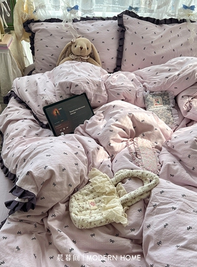 A类床上用品四件套纯棉全棉2025新款床单被套被罩学生宿舍三件套4