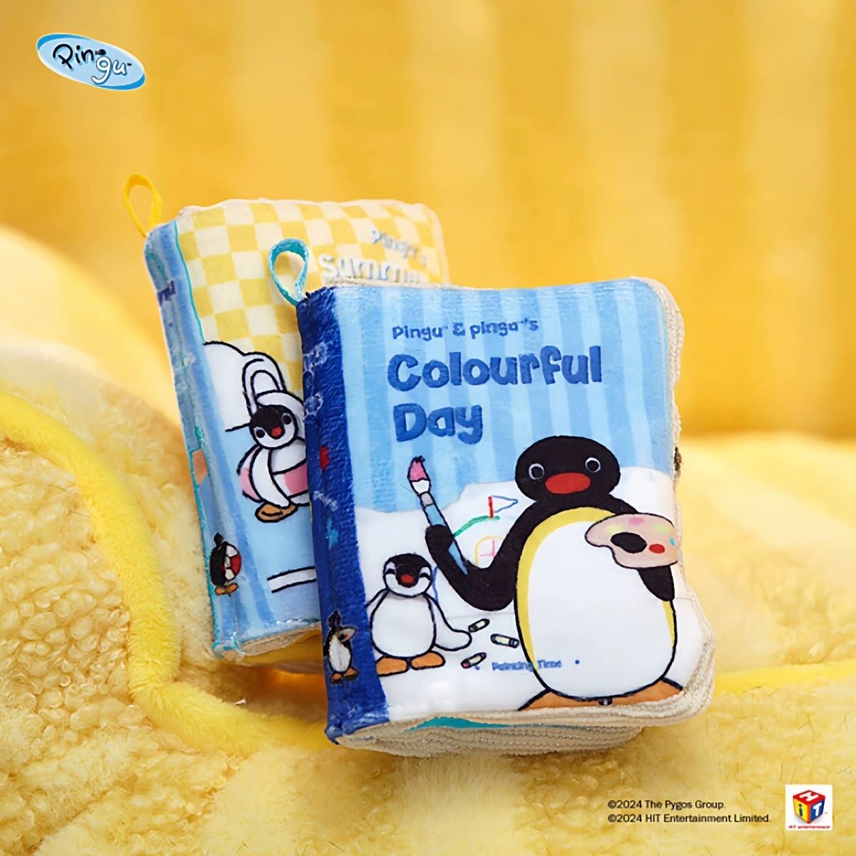 正品pingu企鹅家族迷你Q萌小书本造型相册毛绒挂件钥匙扣包包配饰图片