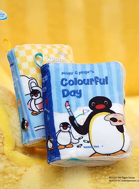 正品pingu企鹅家族迷你Q萌小书本造型相册毛绒挂件钥匙扣包包配饰