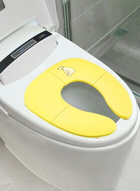 儿童折叠马桶圈宝宝旅行马桶垫酒店外出折叠式坐便垫可折叠收纳