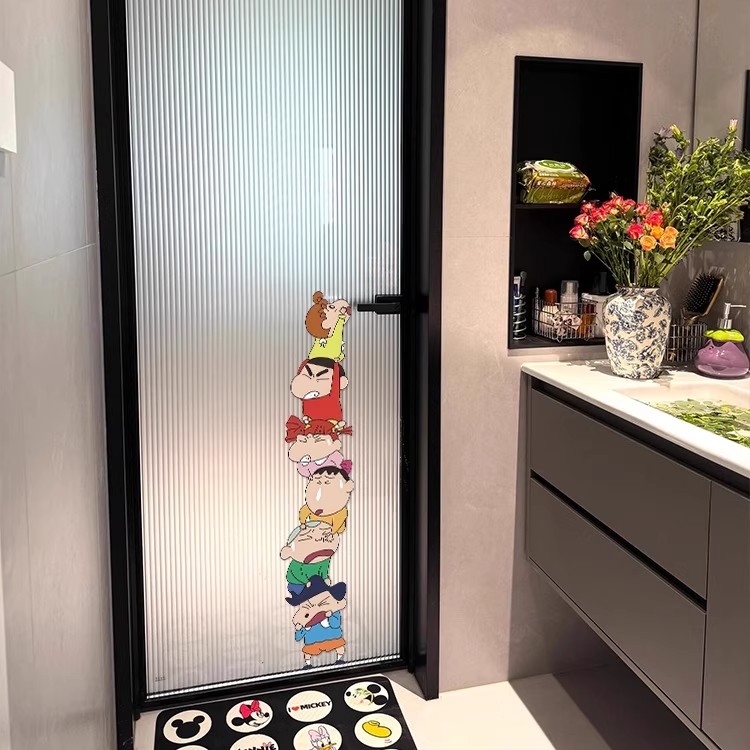 可爱蜡笔小新窗户玻璃门贴纸