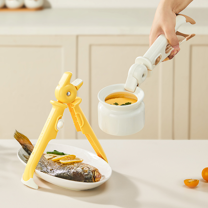 二合一防烫盘子取碗防滑厨房夹菜提盘器神器砂锅蒸锅夹子