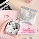 蝴蝶结kt弹片收纳包外出用自动闭合眼镜袋数据线耳机充电器化妆包