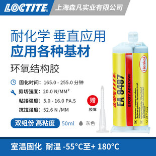 乐泰9497环氧结构胶耐高温间隙填充应用金属部件散热导热性耐高压