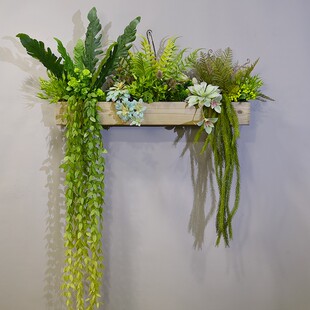 仿真绿植壁挂立体植物墙面装饰假花客厅餐厅店铺森系墙壁装饰挂件