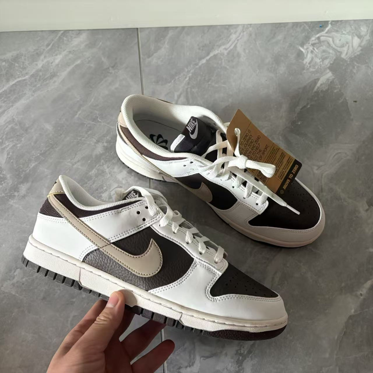 Nike Dunk Low 棕白经典百搭复古低帮运动休闲板鞋 HF4292-100