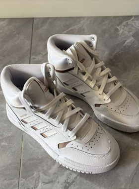 Adidas/阿迪达斯 三叶草DROP STEP 女子高帮运动休闲板鞋 EF7143