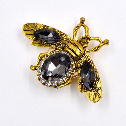 时尚蜜蜂衬衫扣复古古铜钻饰纽扣套胸针扣袖扣