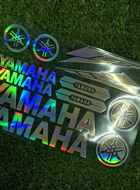 摩托车贴纸雅马哈YAMAHA车标LOGO字母贴反光防水贴改装配件车贴膜