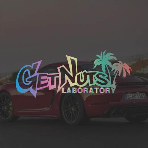 汽车贴纸个性花体GetNut