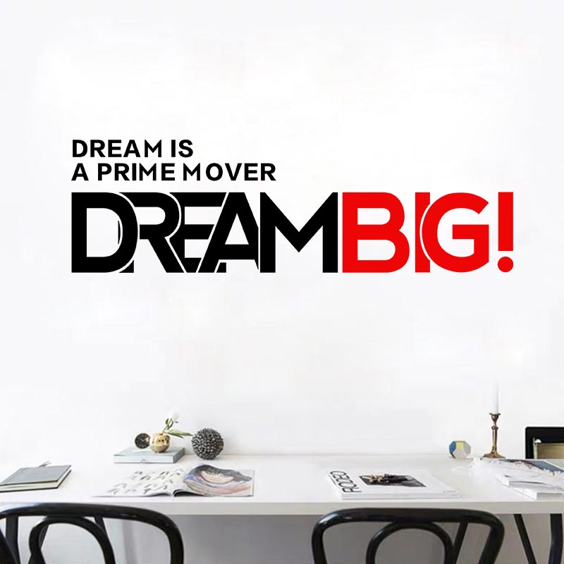 简约英文墙贴个性创意背景墙办公室时尚设计贴纸企业墙壁艺术贴画