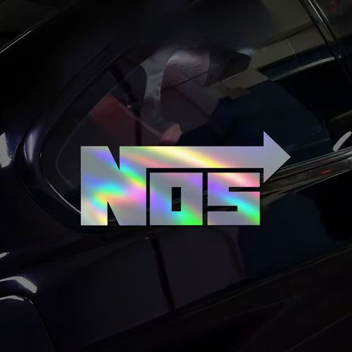 NOS汽车贴纸-全息/