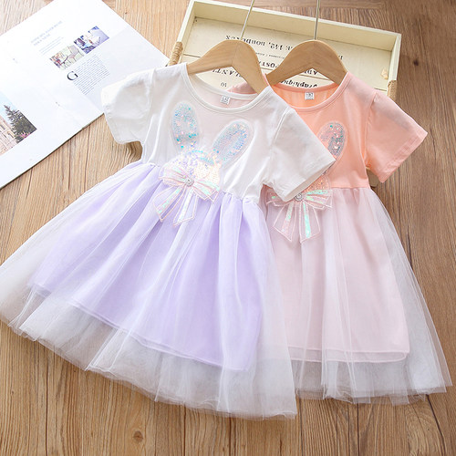 婴淘熊女童连衣裙可爱夏季亮闪闪