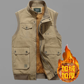 外套春秋款 美国经典 见展车马甲男士 导演休闲钓鱼摄影背心保暖加厚