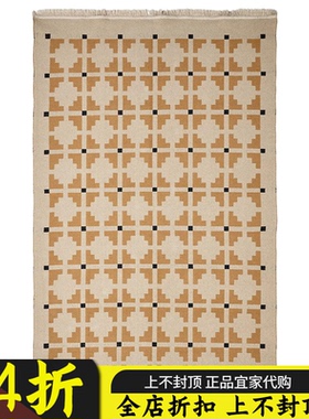 苏州宜家代购 TELEGRAFLINJE 特格弗林 平织地毯适合客厅卧室书房