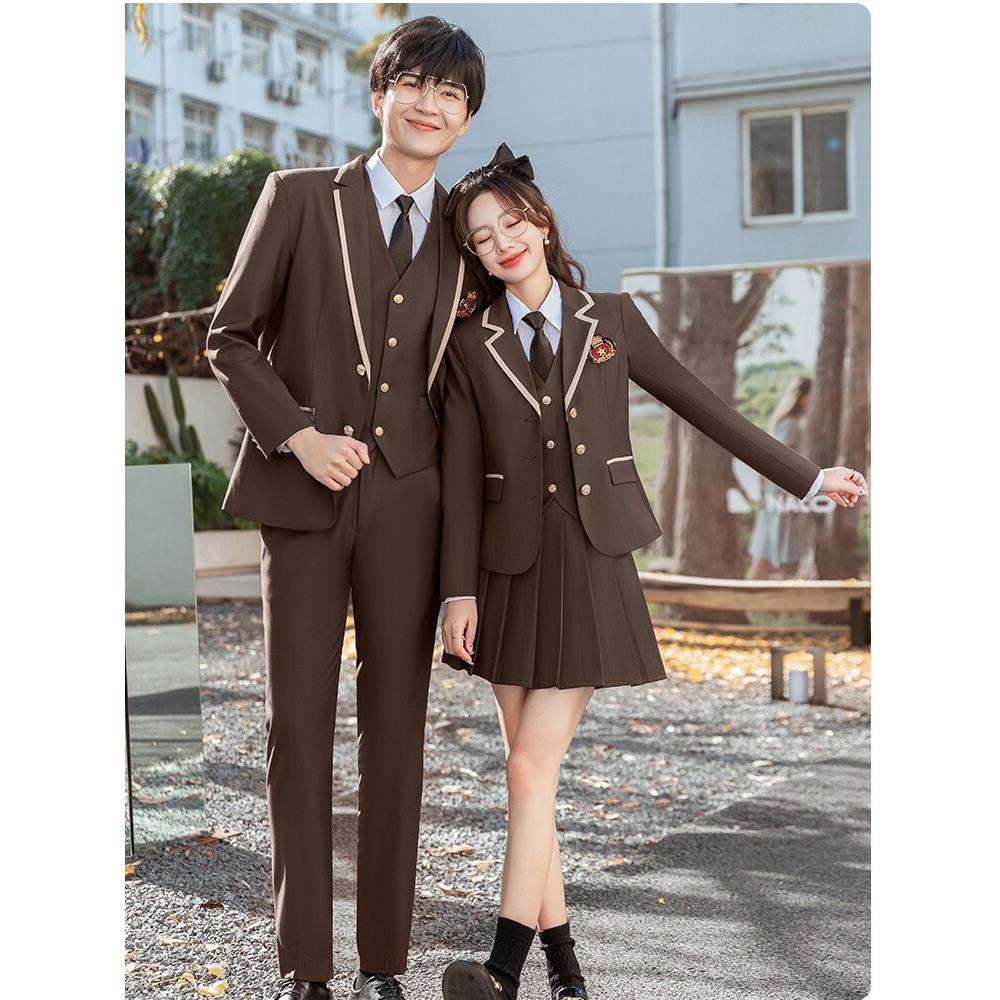 学生校服西装套装学院风韩国高中英伦班服大合唱演出服男女JK制服