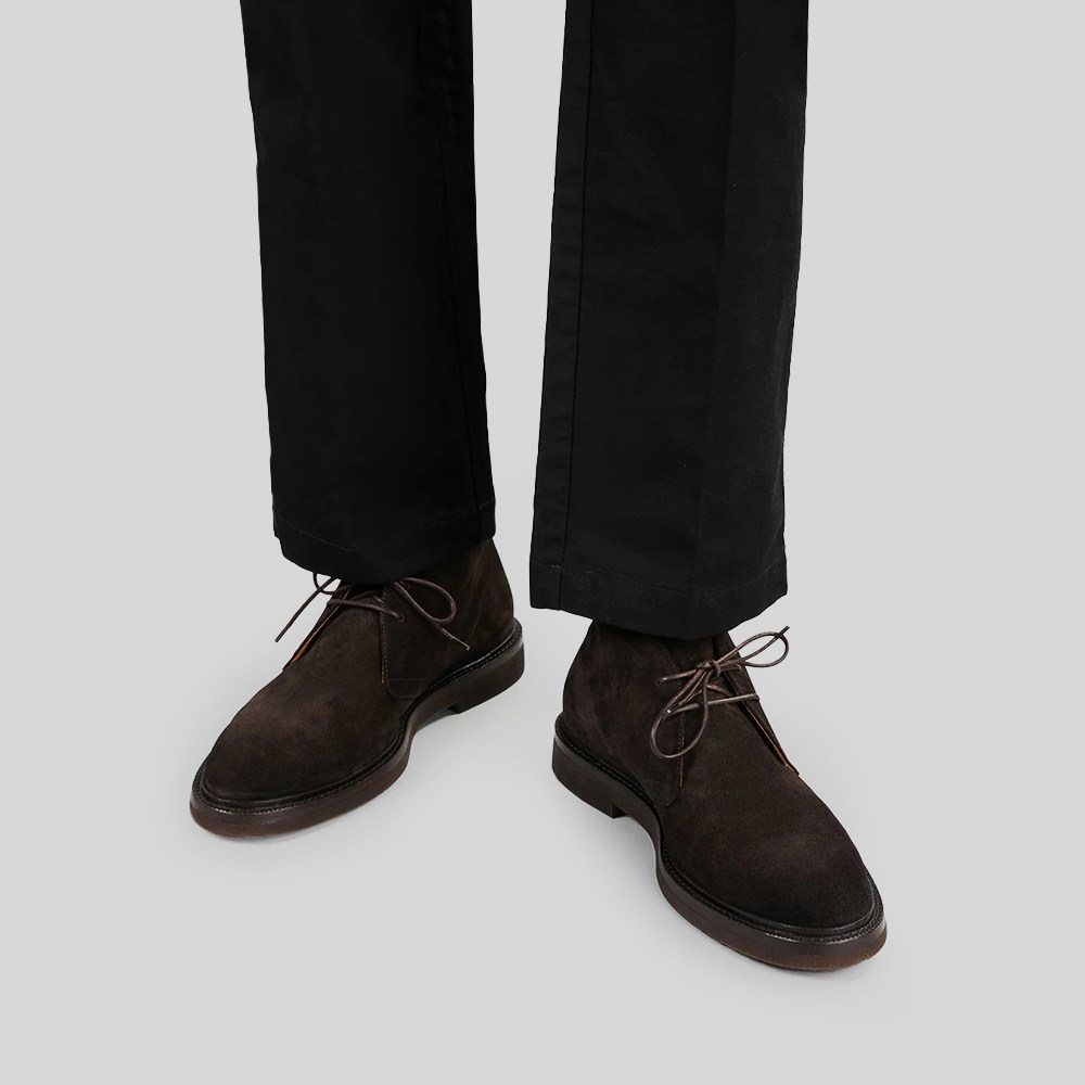 牛反绒工装靴男2025秋冬