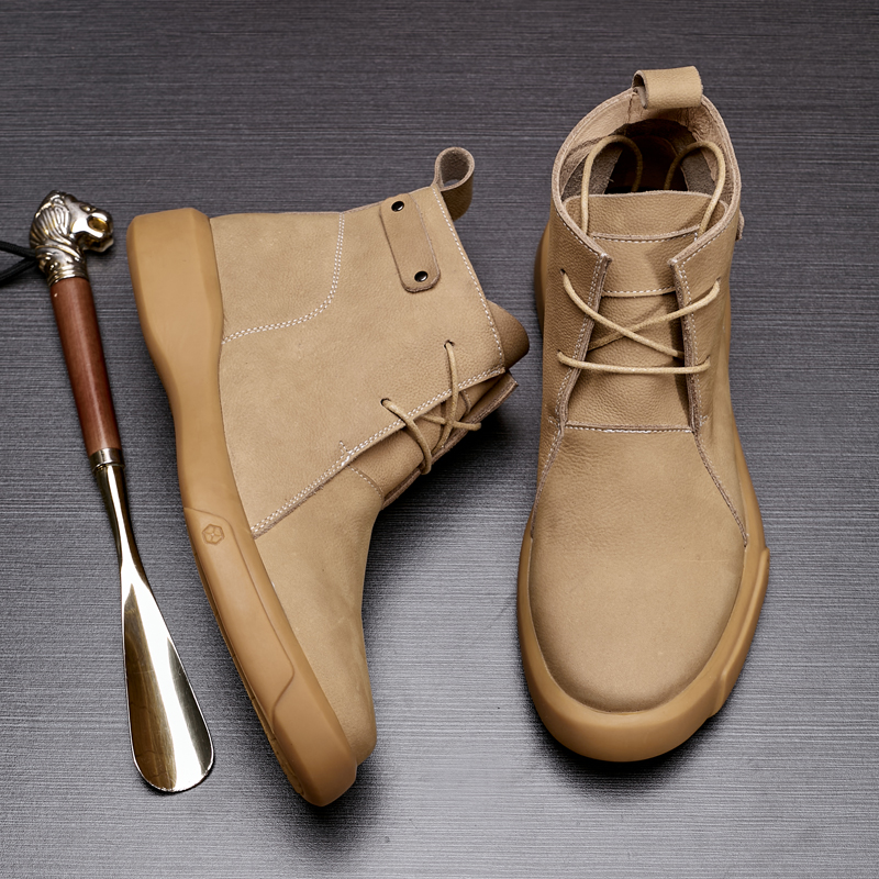 复古靴子厚底马丁靴2025秋冬