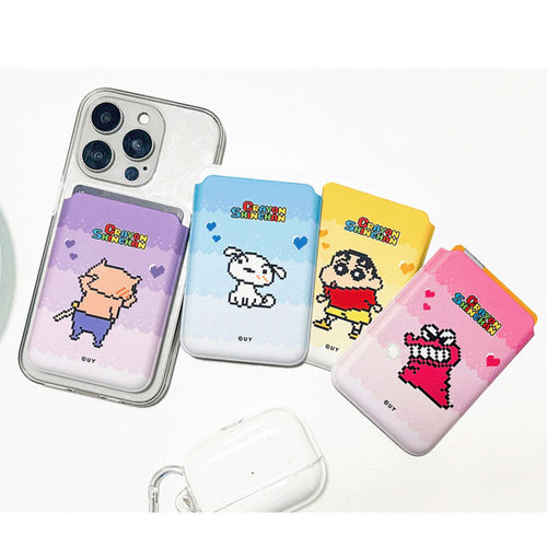 蜡笔小新手机通用磁吸卡包证件夹