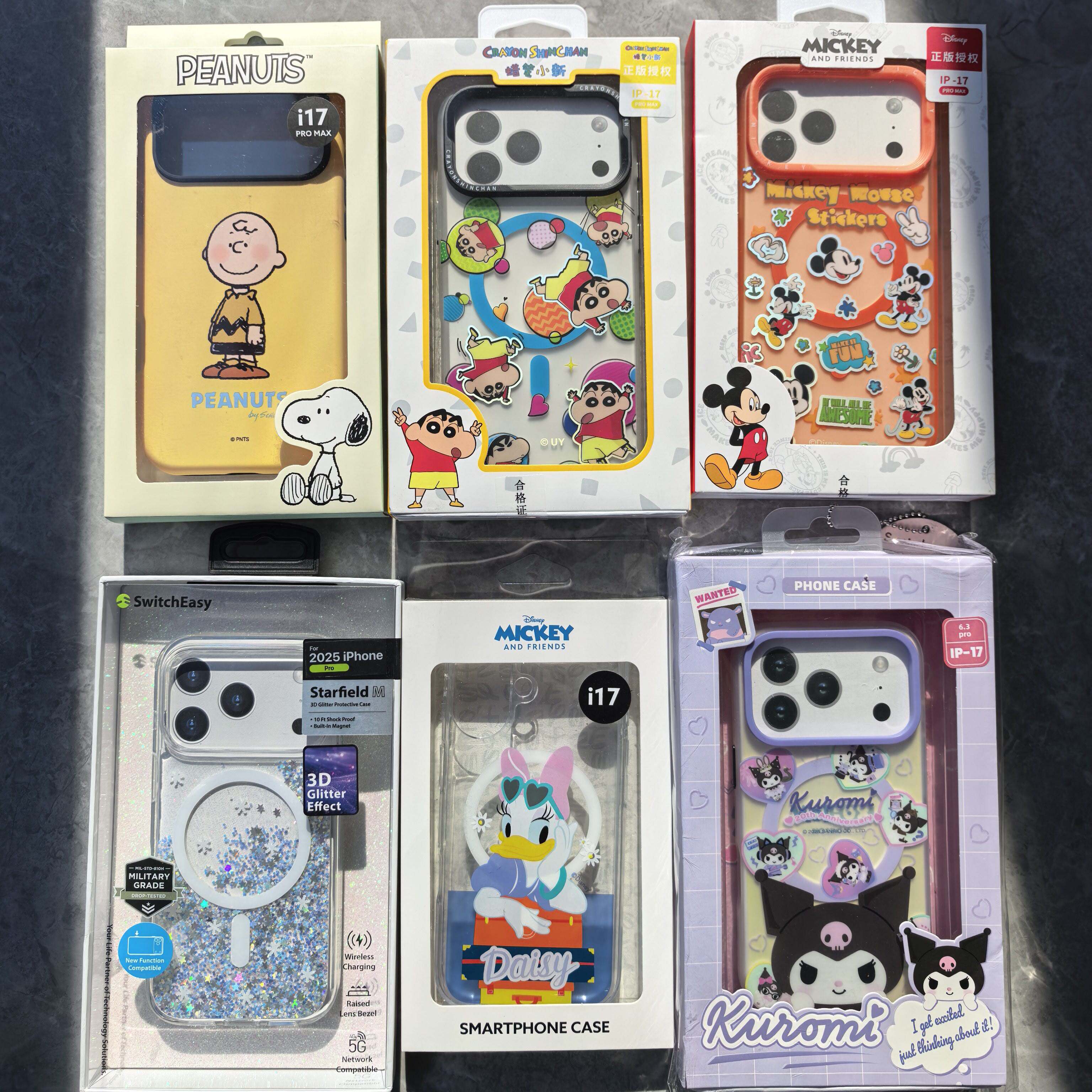 捡漏福利款特价适用于苹果iPhone17ProMax卡通手机壳磁吸式TPU防摔保护套卡通风蜡笔小新渐变色17pro个性可爱