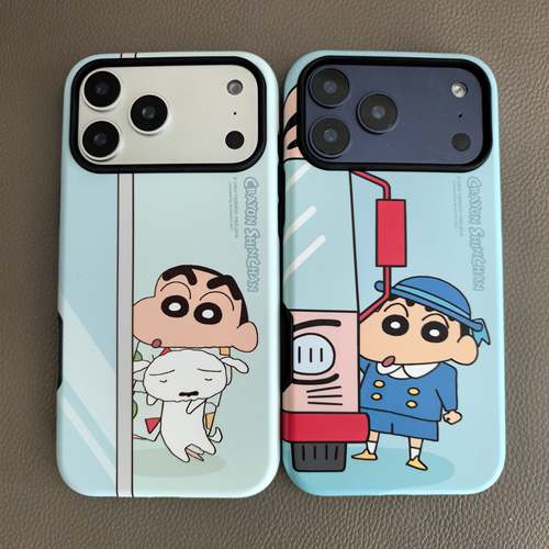 蜡笔小新苹果17pro双层保护套女