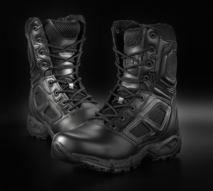 Boots militaires pour homme MAGNMN en Cuir + mesh - choc - Ref 1397417 Image 3