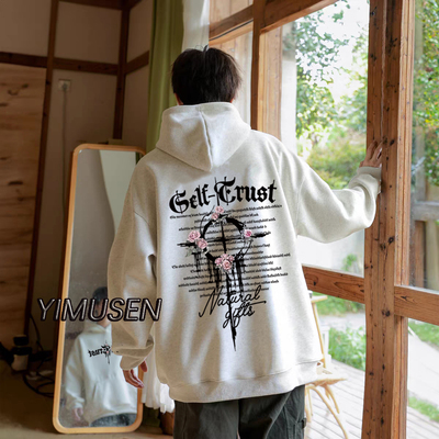 美式设计感重磅卫衣男女2025秋冬