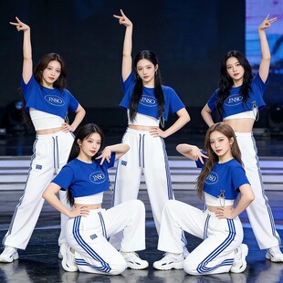 出租女团演出服jazz爵士舞练功服成人跳啦啦队操服舞蹈三件套