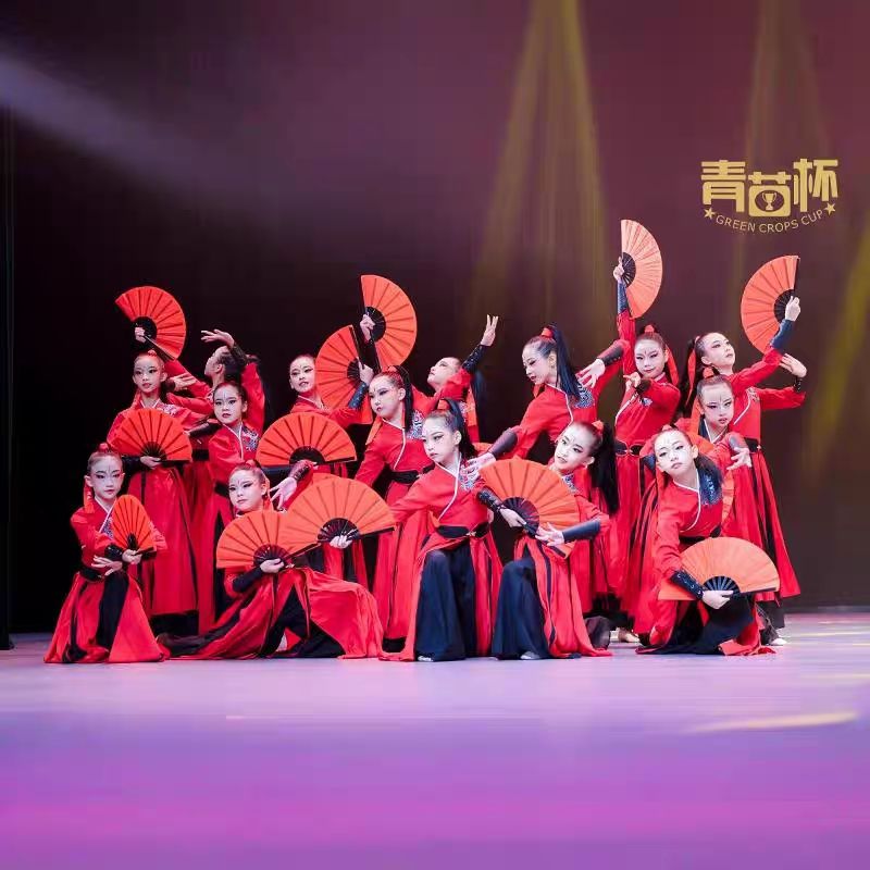 出租雪龙吟古典舞舞蹈成人汉服六一演出花木兰七夕表演服打鼓服