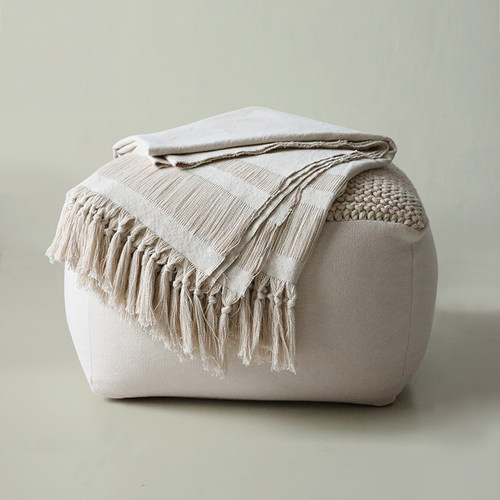 可定制治愈侘寂中古沙发搭毯桌旗