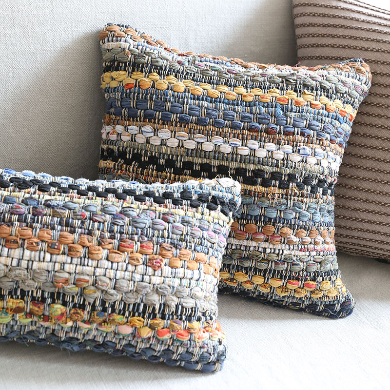 弋采田园自然风民宿沙发棉靠垫