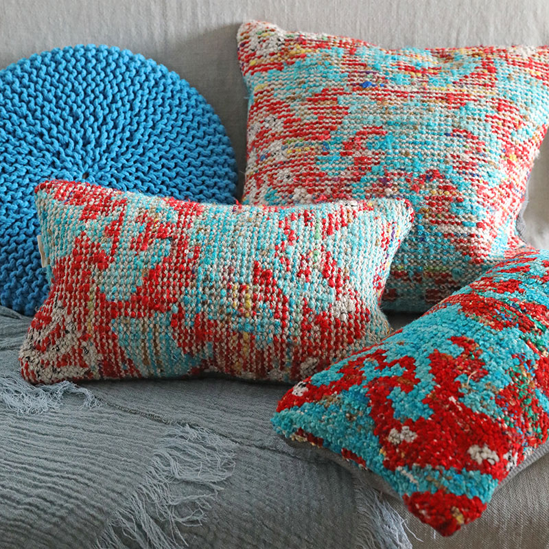 弋采文艺混纺靠垫腰枕