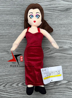 mario超级马里奥毛绒公仔宝琳Pauline公主玛丽红色玩具娃娃玩偶