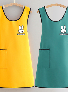 时尚防水围裙厨房家用做饭防油耐脏餐饮坎肩可印字定制LOUG工作服