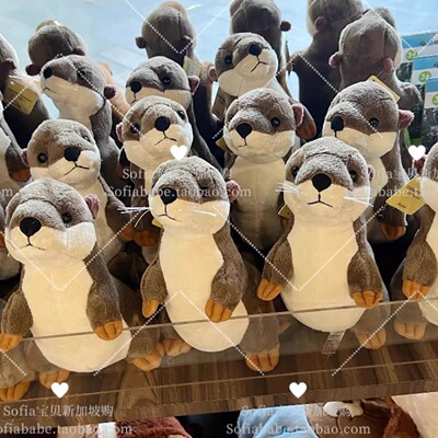 Mandai动物园海獭玩偶
