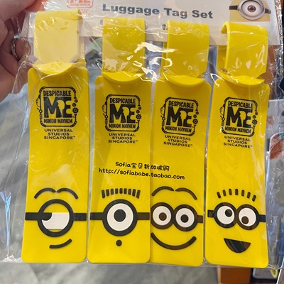 新加坡环球小黄人行李牌