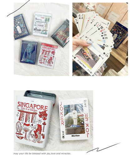 现货新加坡旅游纪念品手信礼特色景点地标图案Playing cards扑克