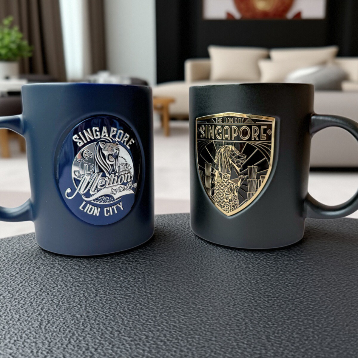 新加坡鱼尾狮陶瓷杯子