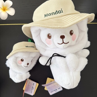 现货新加坡Mandai动物园限定款鱼尾狮玩偶公仔钥匙扣MR.MERLION