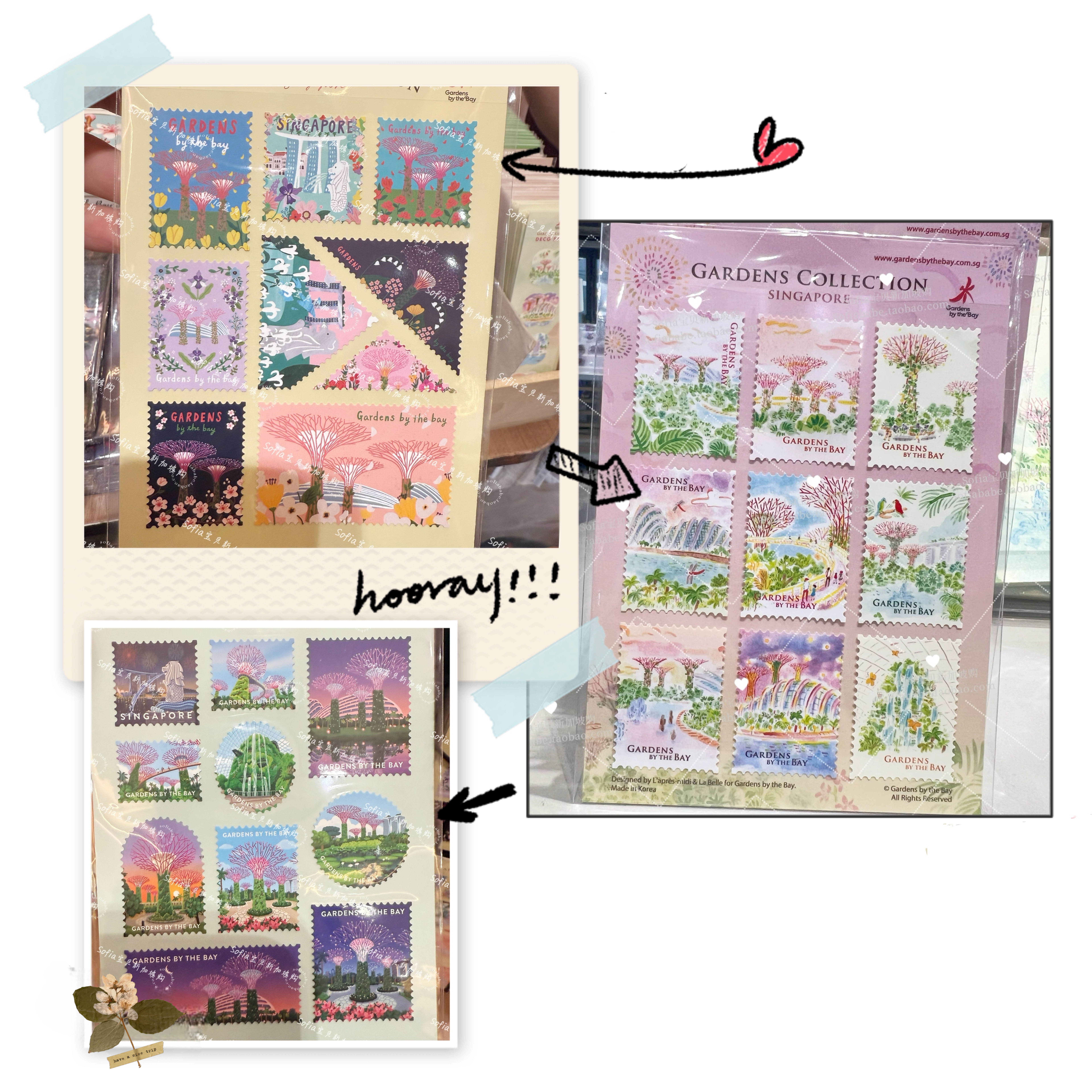 新加坡滨海湾彩绘贴纸景点贴纸