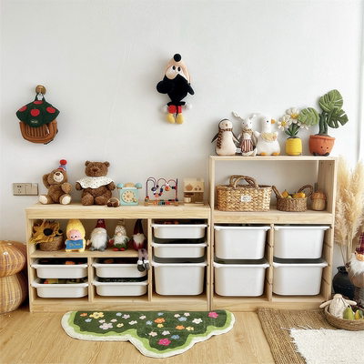 儿童房大容量多层收纳架储物柜