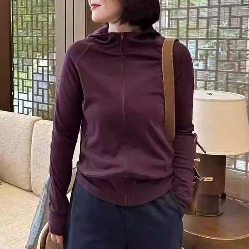 薄款宽松棉开衫连帽卫衣