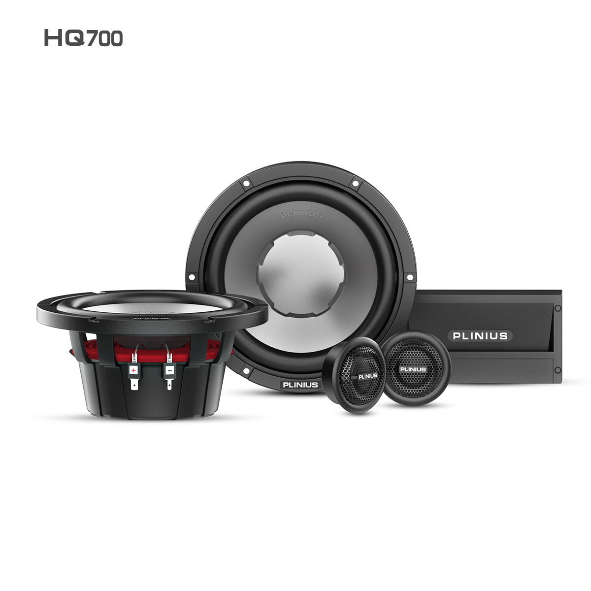 谱乐诗plinius汽车喇叭6.5寸同轴低音套装喇叭车载音响扬声器改装