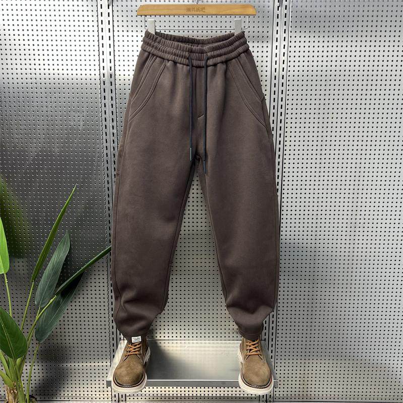 2025秋季新款休闲裤男士潮流百搭宽松运动裤裤脚按扣小脚哈伦裤,男装,休闲裤,淘宝优惠券,粉丝福利购,淘宝优惠卷