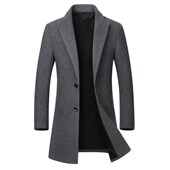 winter Coat Blends Wool Jacket Trench Parka for Jackets Men