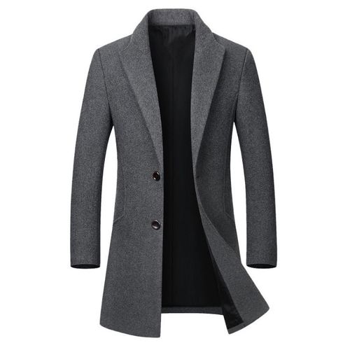 Wool Blends Trench Coat Jackets Parka Jacket Men for winter