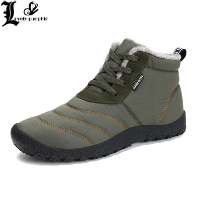 Men Boots Winter 2023 New Warm Plush Ankle Boots Outdoor