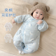 新生婴儿衣服春秋冬季 夹棉衣保暖棉服小月龄宝宝婴幼儿连体衣冬装